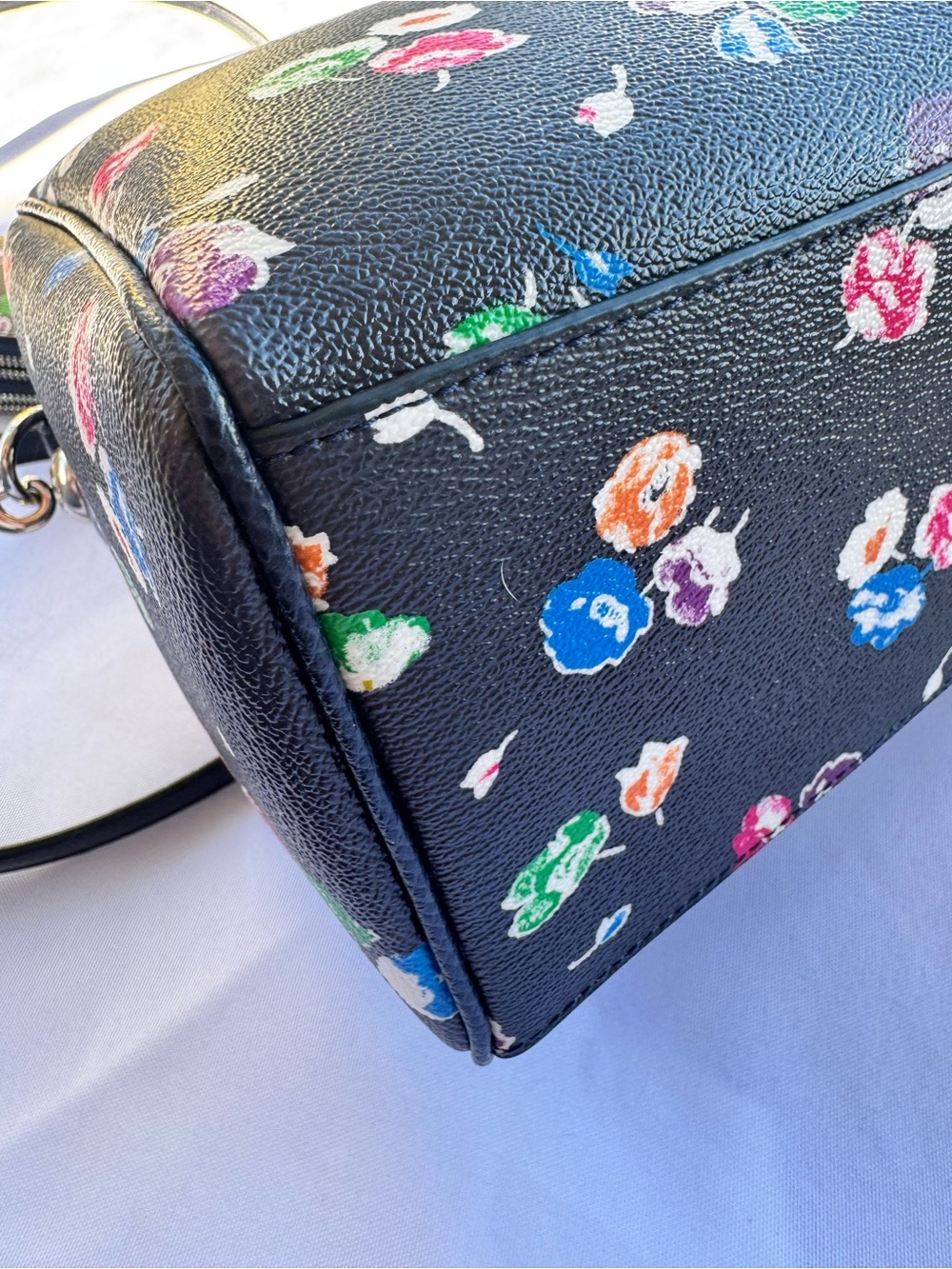 COACH Floral Mini Bennett Satchel and Zip Wallet Set - Picture 7 of 16